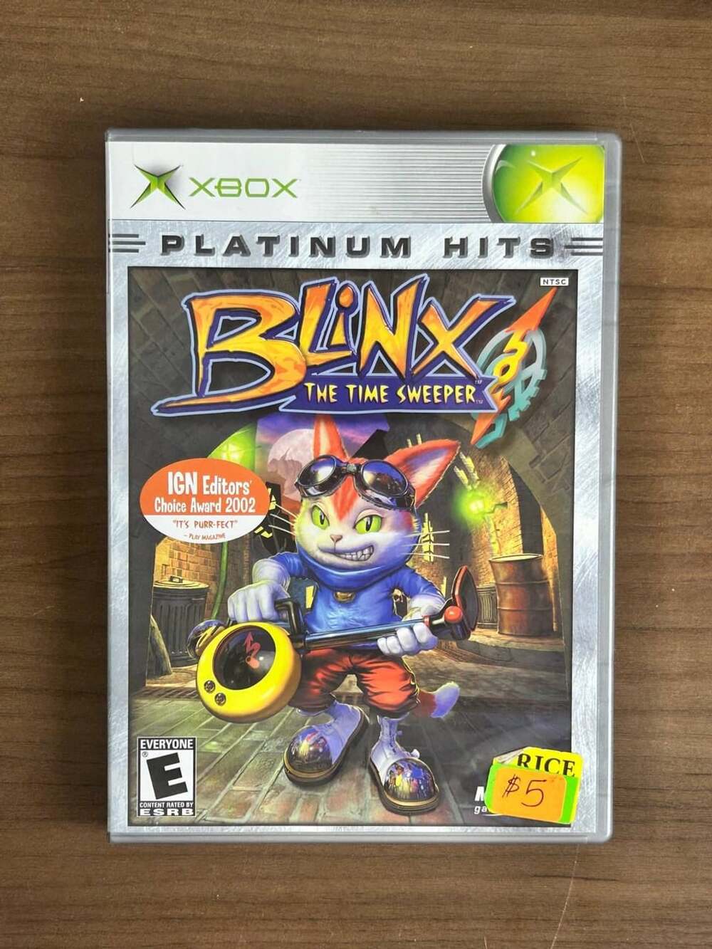 Blinx The Time Sweeper Platinum Hits Original Xbox 2002 CIB Complete w/ Manual